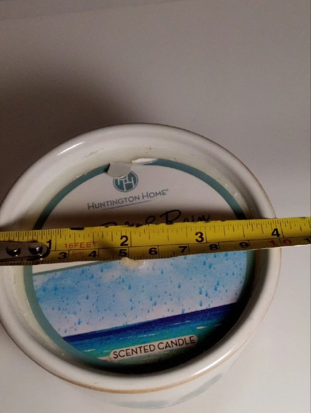 Huntington Home Sea Salt & Rain Scented Candle - Blue 12.5 Oz